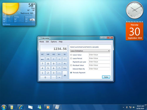 Рабочий стол Windows 7
